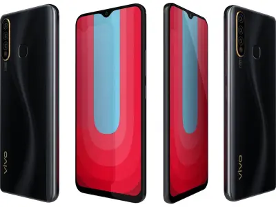 Vivo u 20 Racing Black 3D model