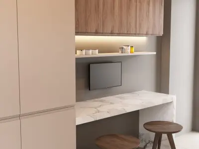 Kitchen Scene 02 3D Model 3D model