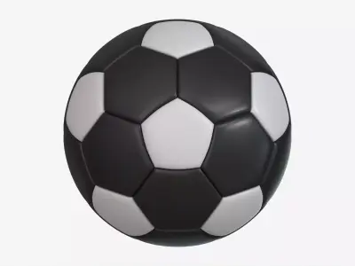 Soccer Ball 02 Inverted 3D model