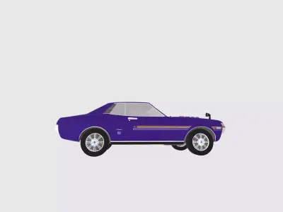 70s toyota GT 3D model
