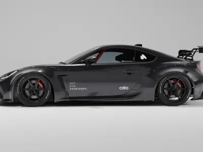 Toyota GR86 Adro Bodykit by Rention Textured 3D Blender FBX OBJ  3D model