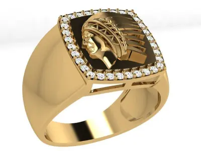 American Indian Ring 4088 3D print model