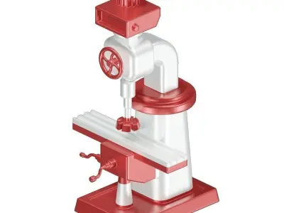 Engineering Milling Toy 3D model