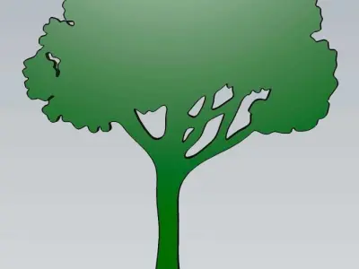 Wonderful Artificial Tree Home and Garden Outdoor Lawn Decor 3D model