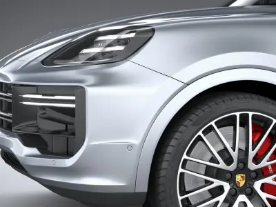 Porsche Cayenne Turbo E-Hybrid Coupe 2024 3D model