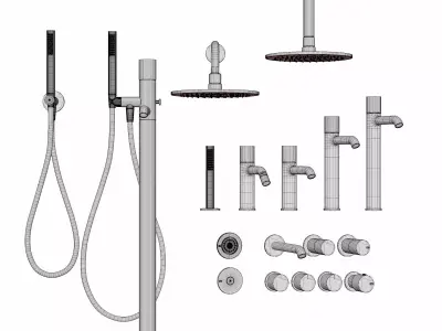 Habito bathroom faucets 3D model