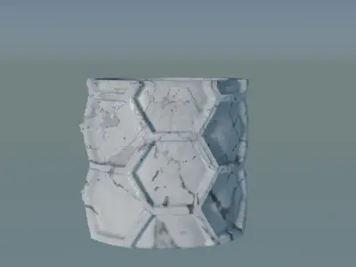 Vases hexagons 3D print model