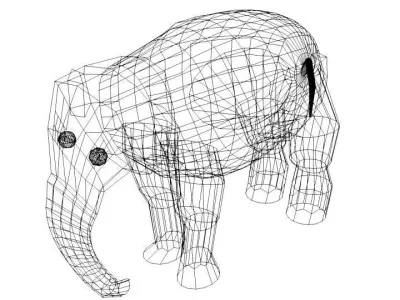 Elephant - Asia Female 3D model