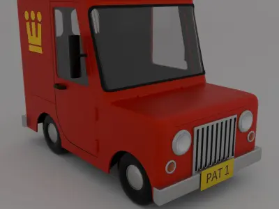 Postman Pats Van Free 3D model
