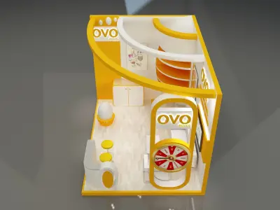 Booth Exhibition Stand a654b 3D model