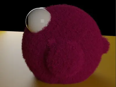 Purple plushie Free 3D model