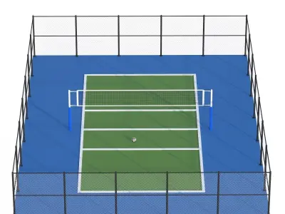 Volleyball Court 3D model get