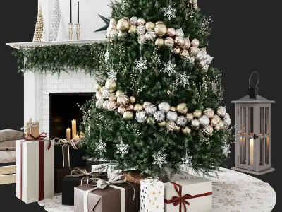 Christmas Decorative set sk 1 3D model