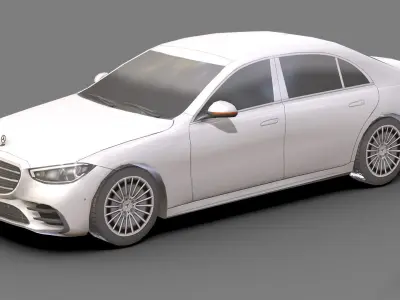 Low-poly Mercedes-Benz 3D Models Low-poly 3D model