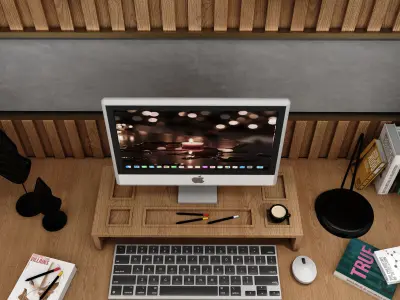 office furniture  Low-poly 3D model