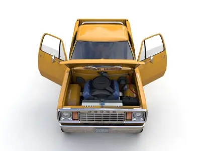 DODGE POWER WAGON W200 1977 3D model