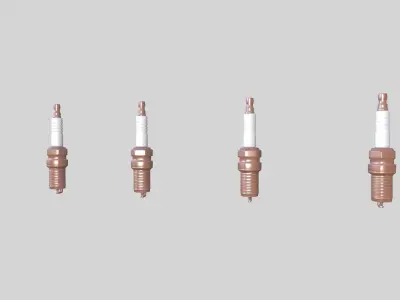 Spark Plug New Low-poly 3D model