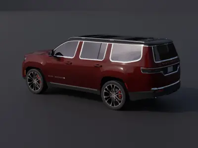 Jeep Grand Wagoneer Low-poly 3D model