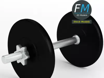 Gym equipment dumbbell 3D model