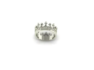 CROWN RING 3D print model