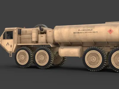 Oshkosh HEMTT A2 M977 Diesel truck 3D model
