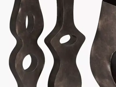 Tristan and Isotte vases 3D model