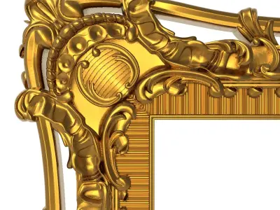 carved frame 3D model 24