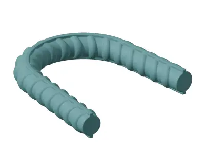 Plastic Bend TMT Bar Toy 3D model