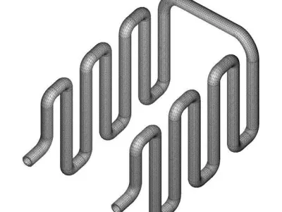 Classic Heat Exchanger Tube 3D print model