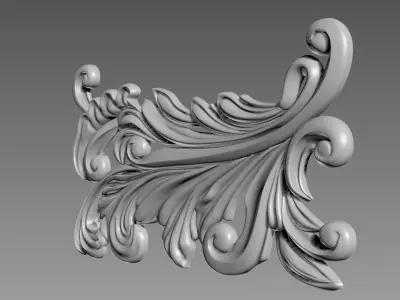Decor for furniture 3D model 2