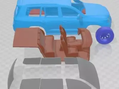 Lexus LX 570 2010 Printable Car  3D print model