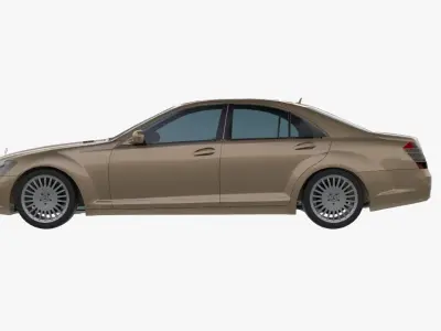 2005 Mercedes-Benz W221 S-Class S 500 Low-poly 3D model