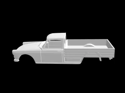 Peugeot 404 Pickup 3D print model