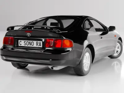 Toyota Celica 1994 Low-poly 3D model