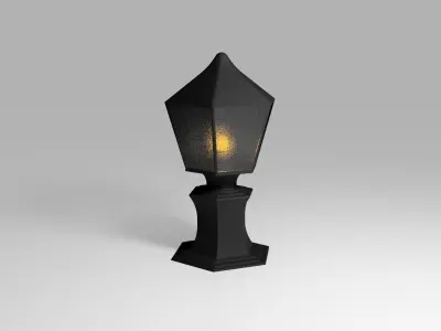 Nice looking lantern for Games Free low-poly 3D model