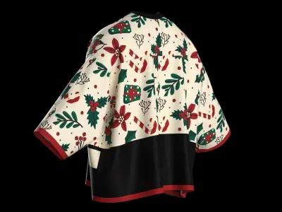 Male oversized tshirt 3D model