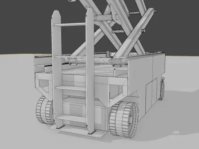 Scissor Lift 3d model Low-poly 3D model by fen-die88-fd
