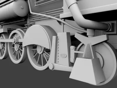 Steam Train Model Only 3D model