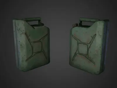 Generator and Canister  Low-poly 3D model