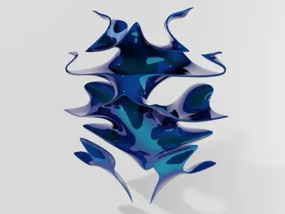 Abstract Gyroid Geometric Shape 3D model