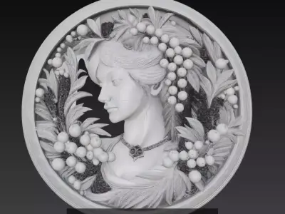 Cyber-Classical Medallion Collection - Fusion Relief Sculptures