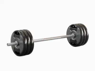 Techno Gym Barbell 03 3D model