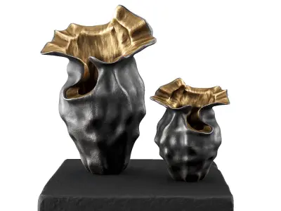 Wavy abstract Vase 3D model