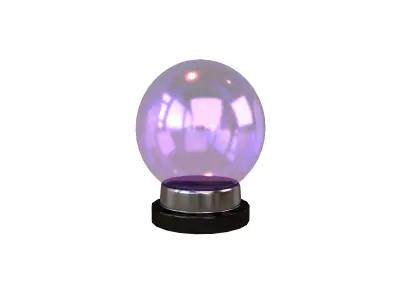 Crystal Ball V1 003 Low-poly 3D model