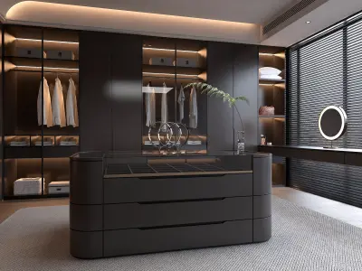 Cloakroom Dressing room 3D model