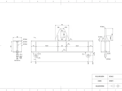  Lifting beam 3D print model