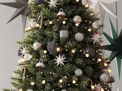 239 happy new year 03 christmas tree 01 3D model