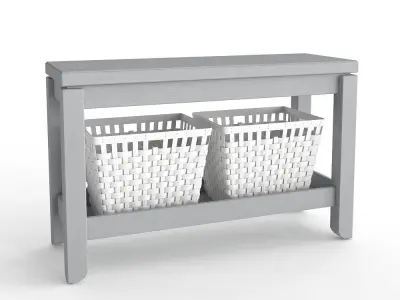 Console with KNARRA Baskets 3D model