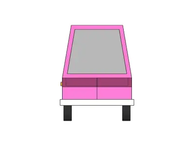Simple Car 3D model Transportation asset 3D model