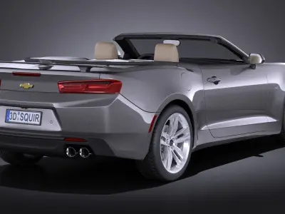 Chevrolet Camaro RS convertible 2016 VRAY 3D model